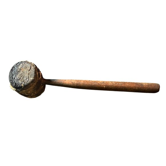 Antique Wooden Mallet Hammer Primitive Tool - Picture 2 of 12